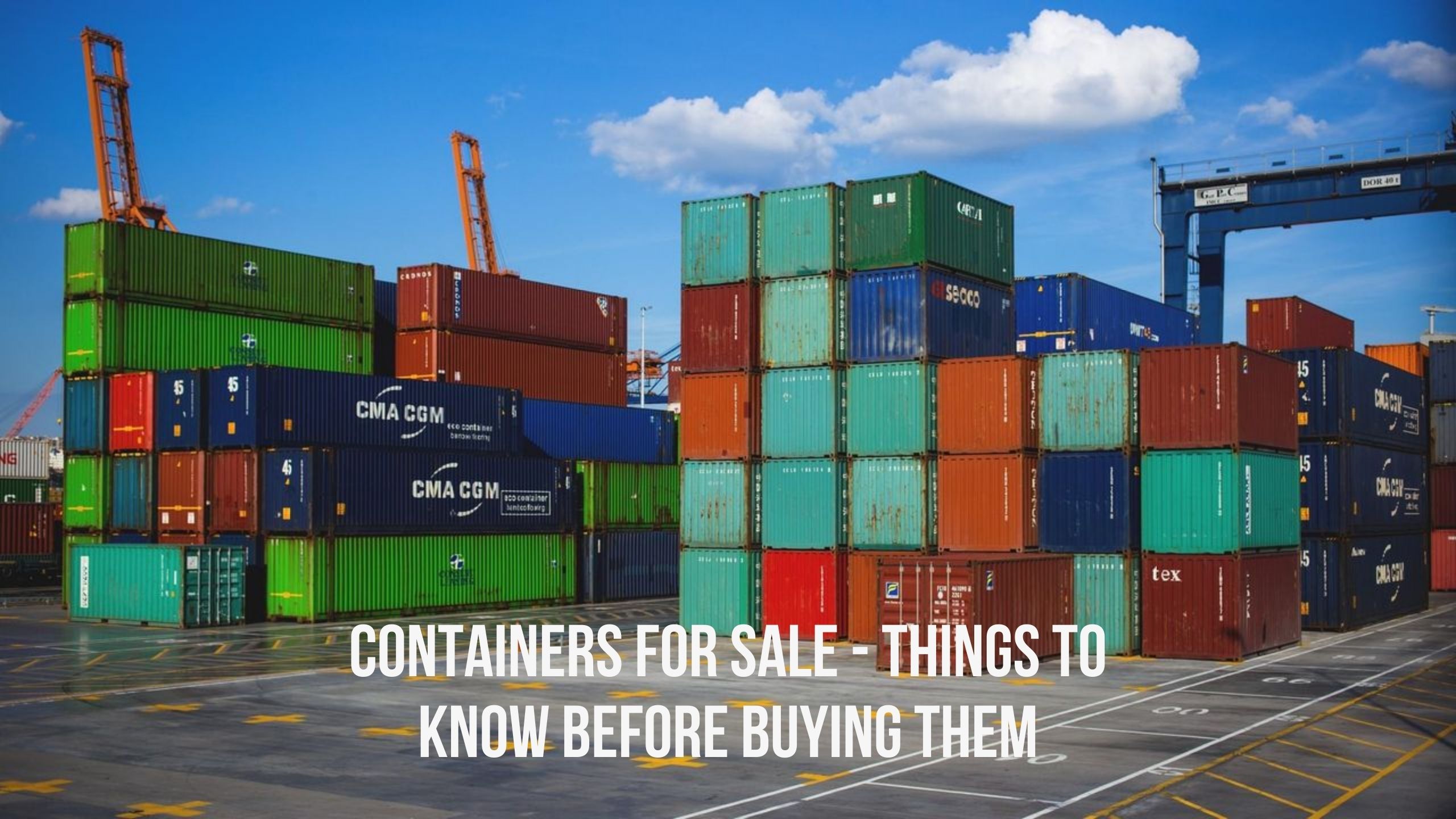 Containers For Sale - Things To Know Before Buying Them