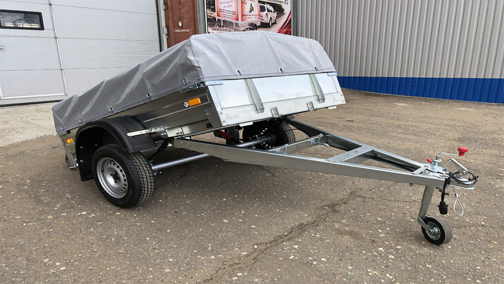 single axle tipping trailer
